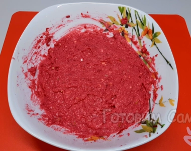 Селедка на шубе, заправляем