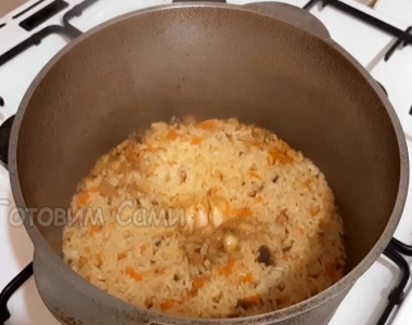 Варим постный плов без мяса