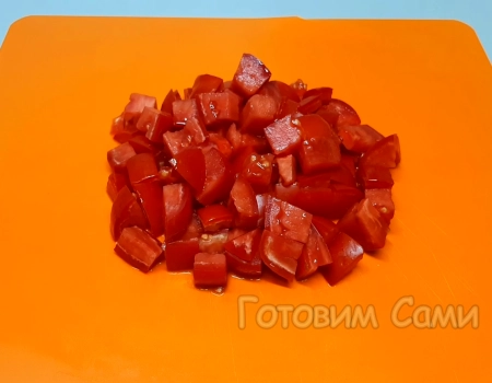 Помидоры для салата из овощей