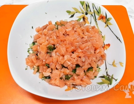 начинка из семги и огурца