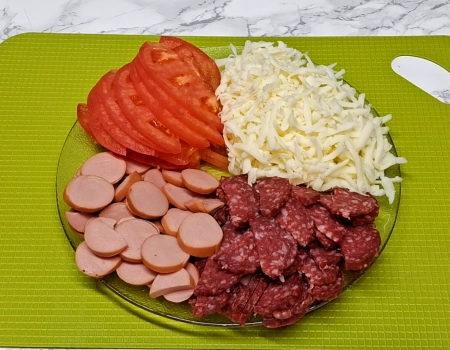 ингредиенты для пиццы из лаваша