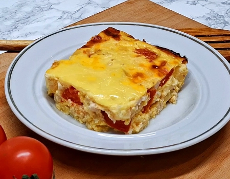 запеканка с курицей и ананасом